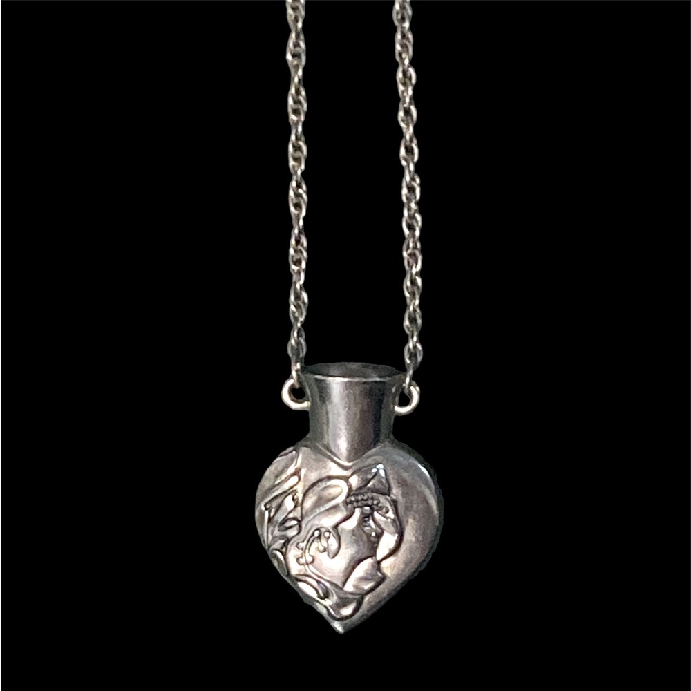 RARE OLD ART NOUVEAU EGYPTIAN REVIVAL STYLE VASE PENDANT NECKLACE